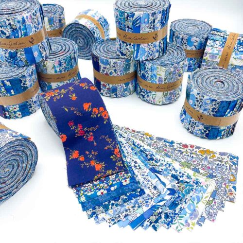 Liberty Fabric Blue Jelly Roll