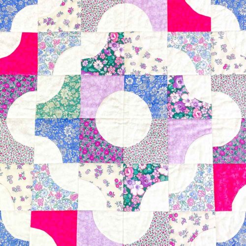 Alice Caroline Pink And Blue Quilt Kit