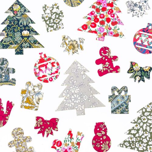 Liberty Fabric Christmas Shapes