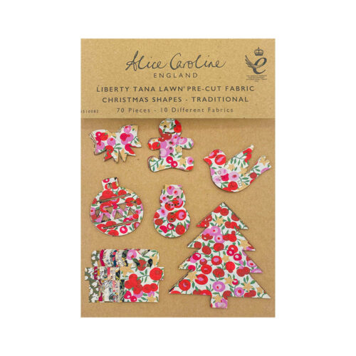 Traditional Christmas fabric Shapes For Appliqué