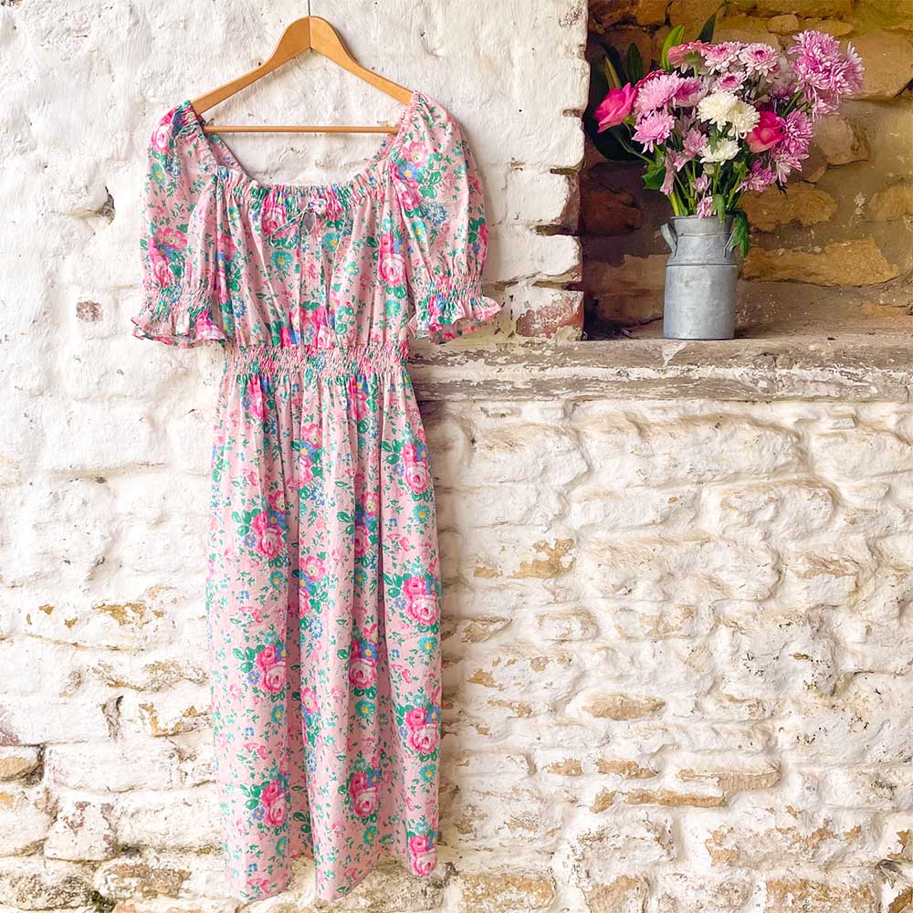 Liberty Organic Tana Lawn Ellen rose dress