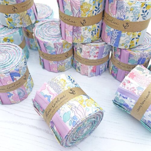 Liberty Fabric Jelly Roll - Exclusives and Plains - Tana Lawn 15 Fabrics - Image 2