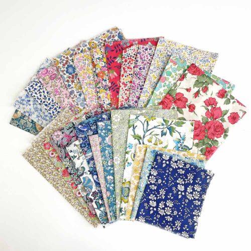Liberty Tana Lawn Fabric Multi-Coloured All Sorts Flower Garden - 100g