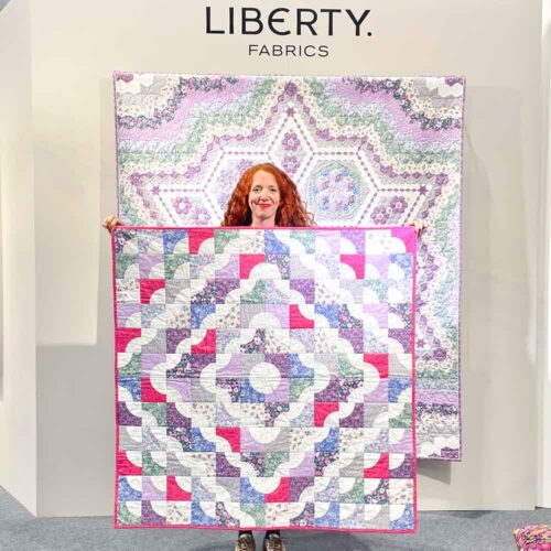 Alice with Liberty Heirloom quilt