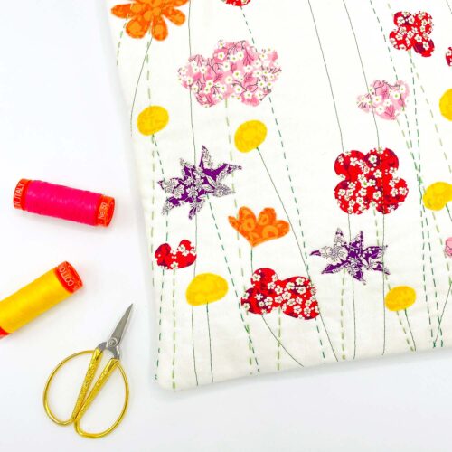 Appliqué hot water bottle sewing kit