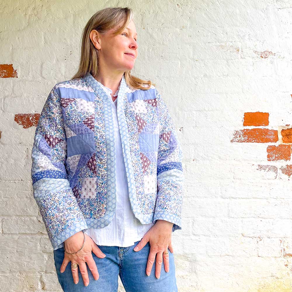 Liberty Wiltshire quilted patchwork jacket