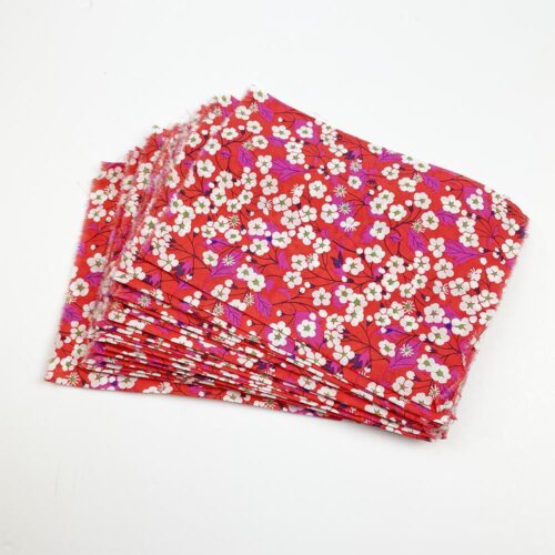 Liberty Tana Lawn Fabric Mitsi Hot Pink Scrap Pack - 100g - Image 2