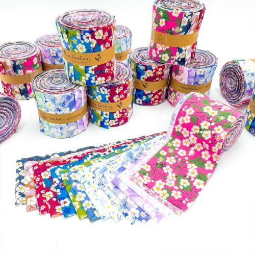 Liberty Fabric Jelly Roll - Mitsi And Mitsi Valeria - Tana Lawn 15 Fabrics - Image 2
