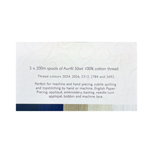 5 neutral colour cotton threads for epp
