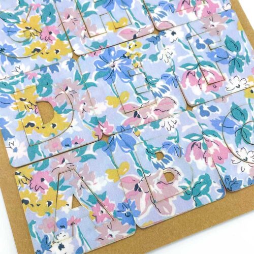 Liberty Tana Lawn Letter shapes from Alice Caroline