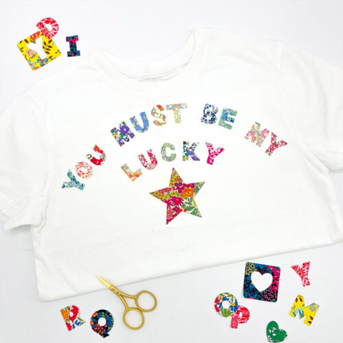 Liberty Pre-cut letters tshirt