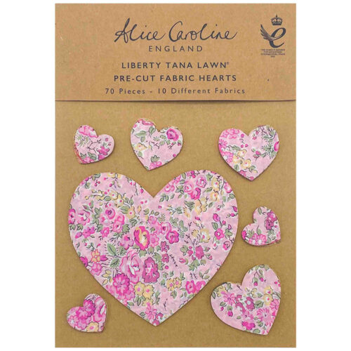 Liberty pink Heart Pre-cuts