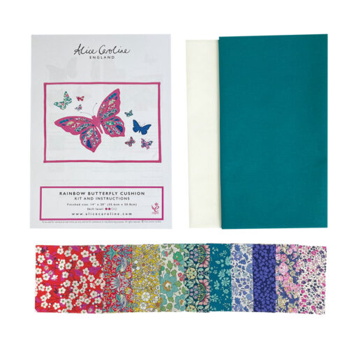 Rainbow Butterfly Cushion Kit - Teal - Image 3