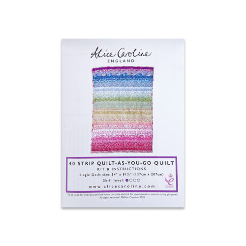 Liberty 40 Strip 'Quilt As You Go' Single Quilt Kit - Image 3