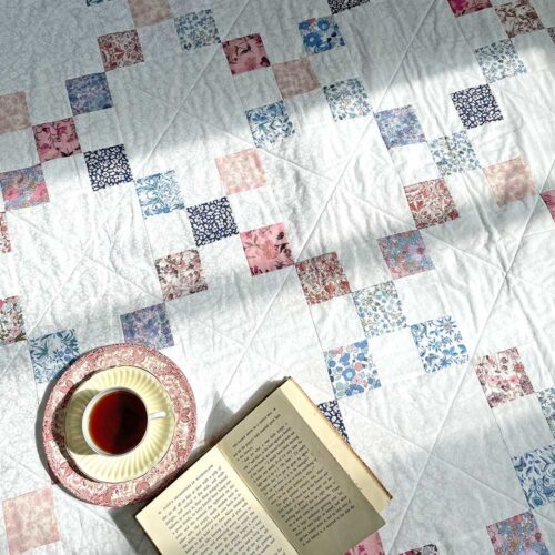 Betsy Rainbow Simple Irish Chain Full Quilt Kit - Image 4