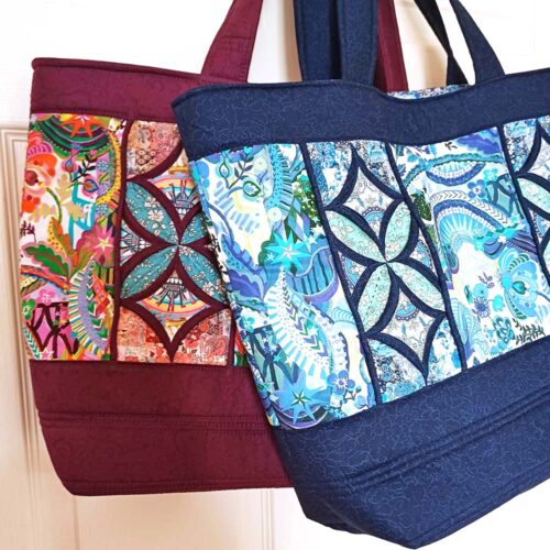The Windows Of Regent Street Tote Fabric Bundle: Plum - Image 3