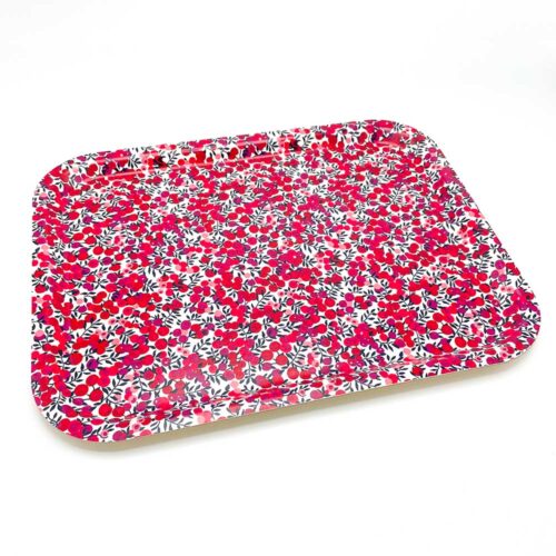 Large Tray In Liberty Wiltshire Red (S) - Image 3