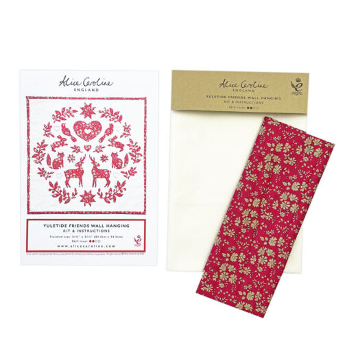 Alice Caroline Yuletide Friends Liberty Wall hanging Kit