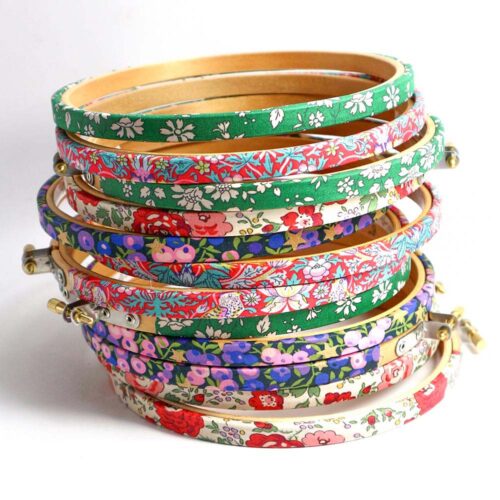 stack embroidery hoops