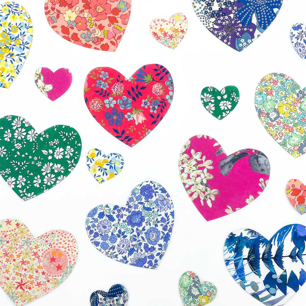 Liberty rainbow heart pre-cuts