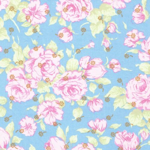 Liberty Tana Lawn® Fabric Carline Love Metallic B