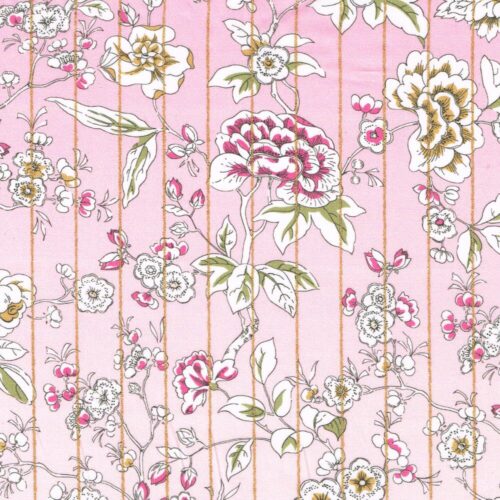 Liberty Tana Lawn® Fabric Ceremony Blooms Stripe C