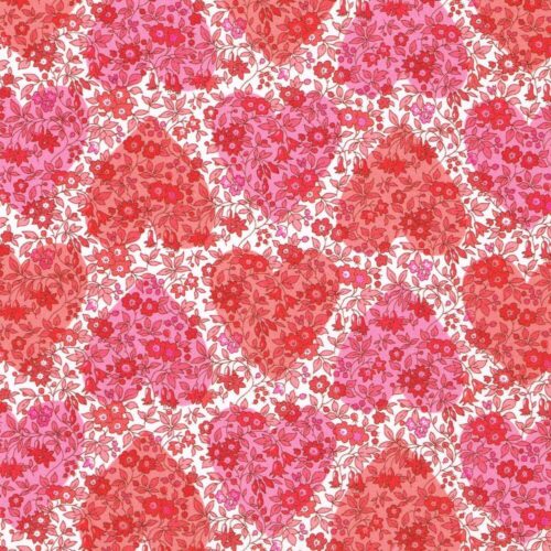 Liberty Tana Lawn® Fabric Chamomile Hearts B