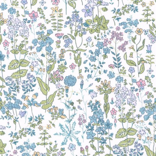 Liberty Tana Lawn® Fabric Field Flowers Metallic B