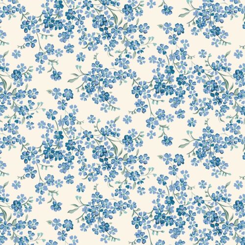 Liberty Quilting Cotton Forget-Me-Not Trail C