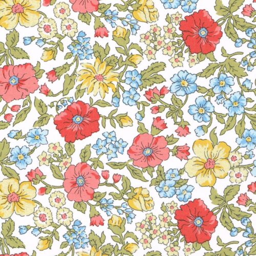 Liberty Tana Lawn® Fabric Larissa Rose Metallic A