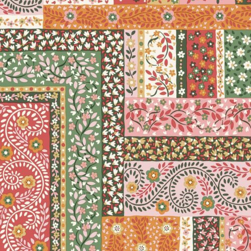 Liberty Quilting Cotton Tudor Celebration Collection Patchwork Scarves B