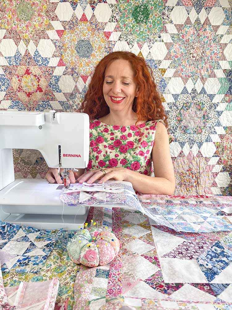 Alice Sewing Sophie Jane Liberty Quilt