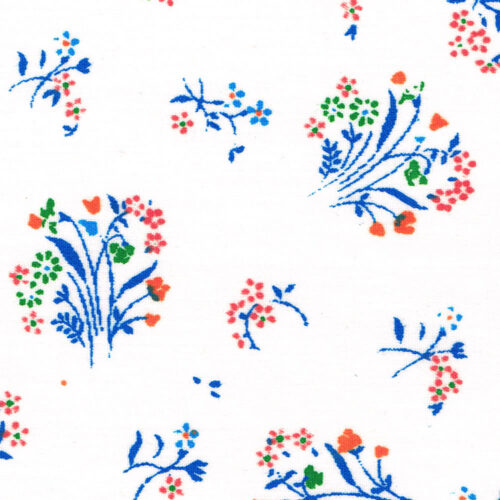 Printed Craft Cotton White Posies - Image 2