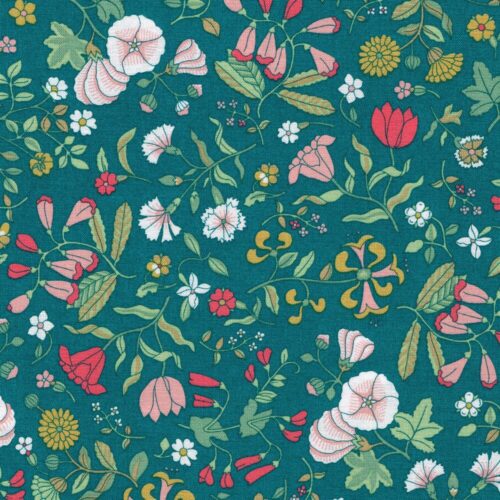 Liberty Quilting Cotton Fabric Wildflower Field A