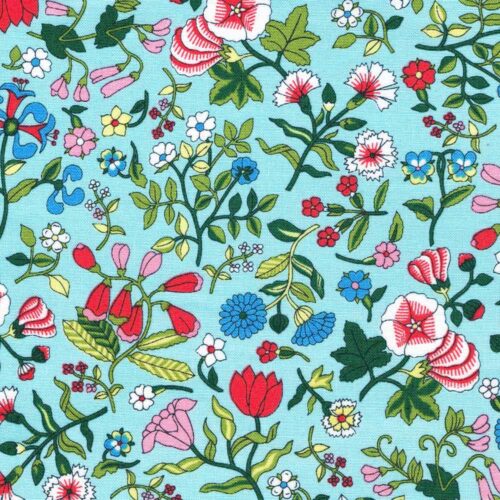 Liberty Quilting Cotton Wildflower Field A Fat Quarter Remnant (Box D)