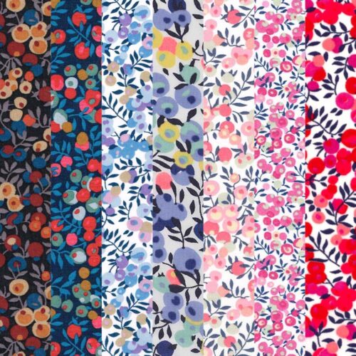 Liberty Fabric Tana Lawn® 7 Fat Quarters Wiltshire and Wiltshire Bud Selection 349