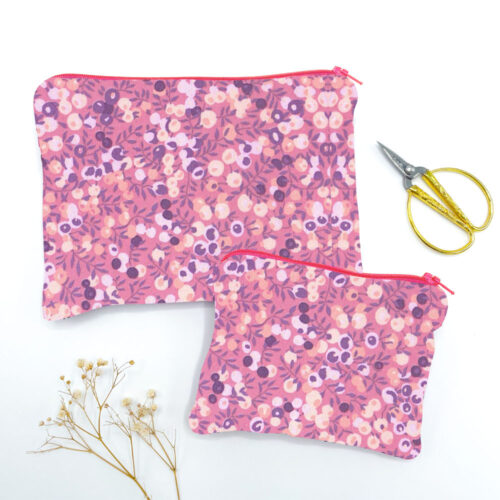 Liberty Wiltshire Mulberry make up and coin purse kit