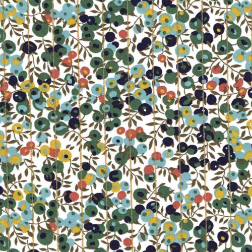 Liberty Wiltshire Green Gold Stripe