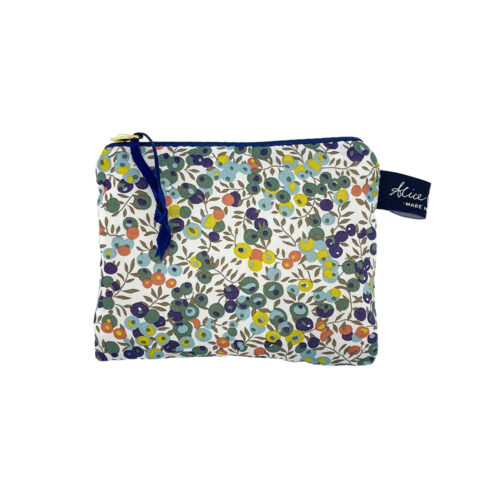 Liberty Green Berry Print Fabric Purse