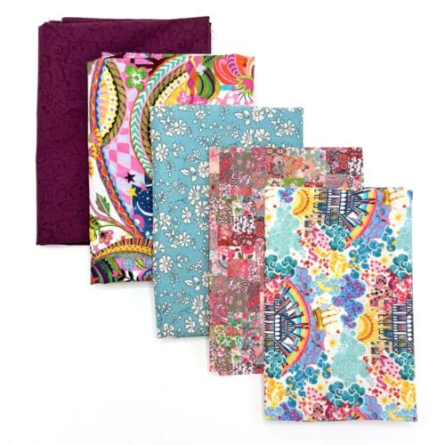 The Windows Of Regent Street Tote Fabric Bundle: Plum