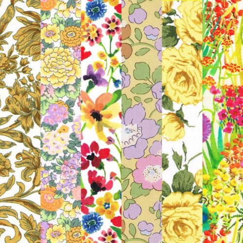 Liberty Fabric Tana Lawn® 6 Fat Quarters Yellow 377
