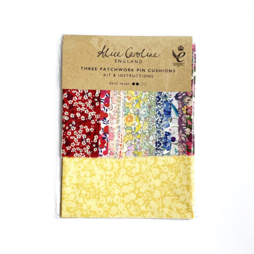 Three Patchwork Pin Cushions Kit: Wiltshire Yellow - Image 2