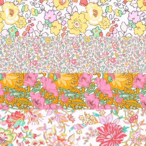 Liberty Fabric Tana Lawn® 4 Fat Quarters Mellow Yellow Selection 264 - Image 2