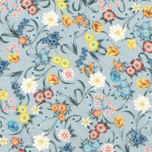 Liberty Fabric Tana Lawn Astral Meadow A 2.35m Remnant (Box E)