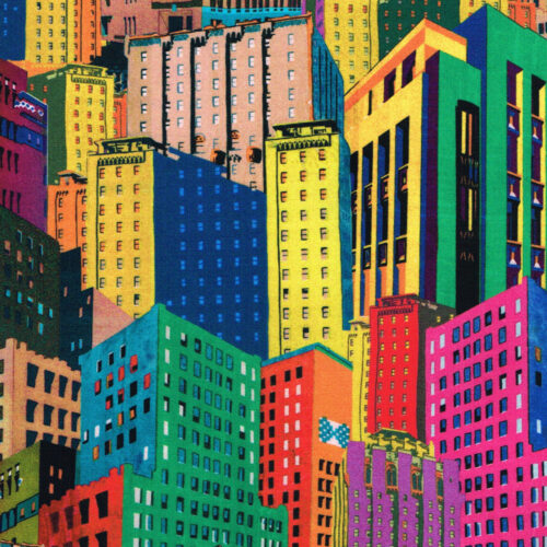 Liberty Tana Lawn® Cotton Fabric SS25 Retold Collection Bernard’s Buildings A