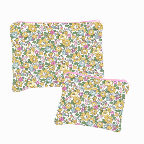 Alice Caroline Betsy Ann Liberty Fabric Make-Up And Coin Purse Kit