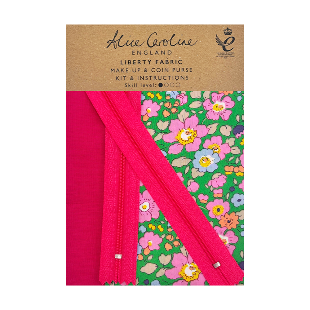 Alice Caroline Betsy Meadow B Liberty Fabric Make-Up And Coin Purse Kit - Image 2