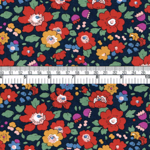 betsy meadow c navy/red liberty tana lawn