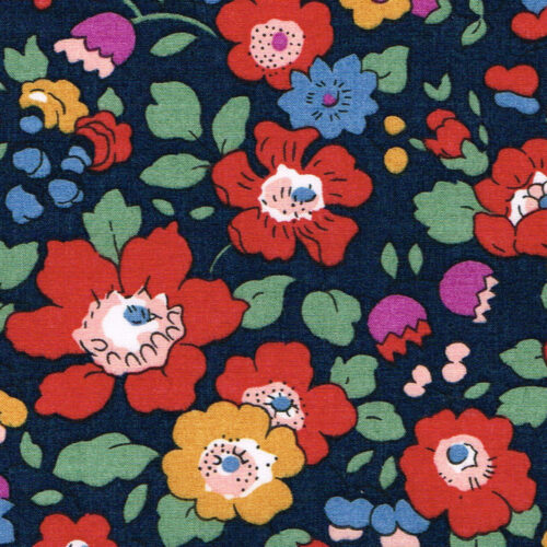 betsy meadow c navy/red liberty tana lawn