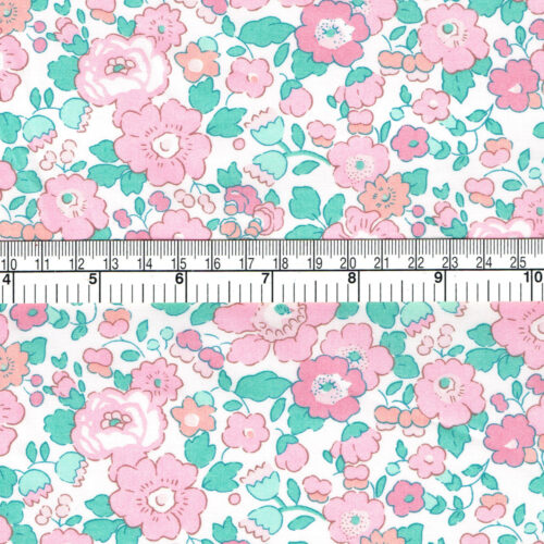 Exclusive Liberty Tana Lawn® Fabric Betsy Rose Mint X - Image 3